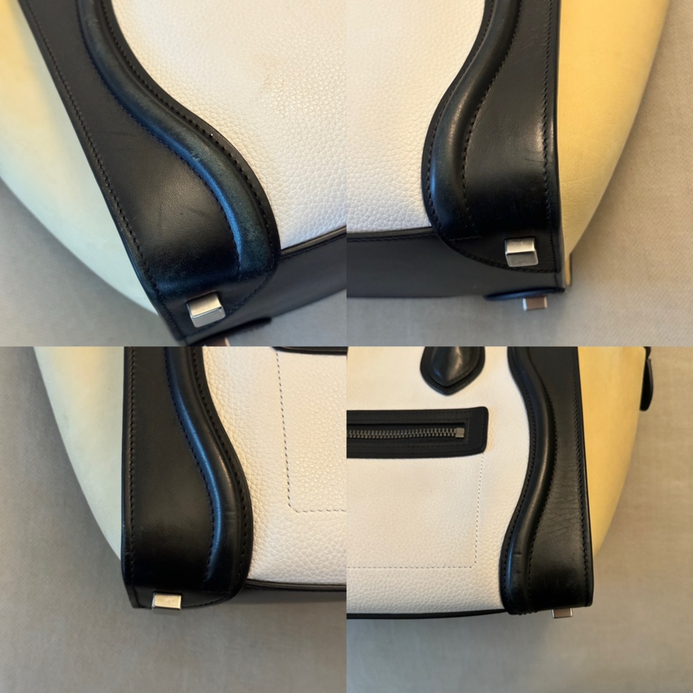 💛CELINE💛Tricolor Leather Micro Luggage Tote Bag - Picture 7 of 14
